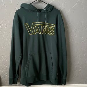 Green Yellow-Logo Vans Hoodie